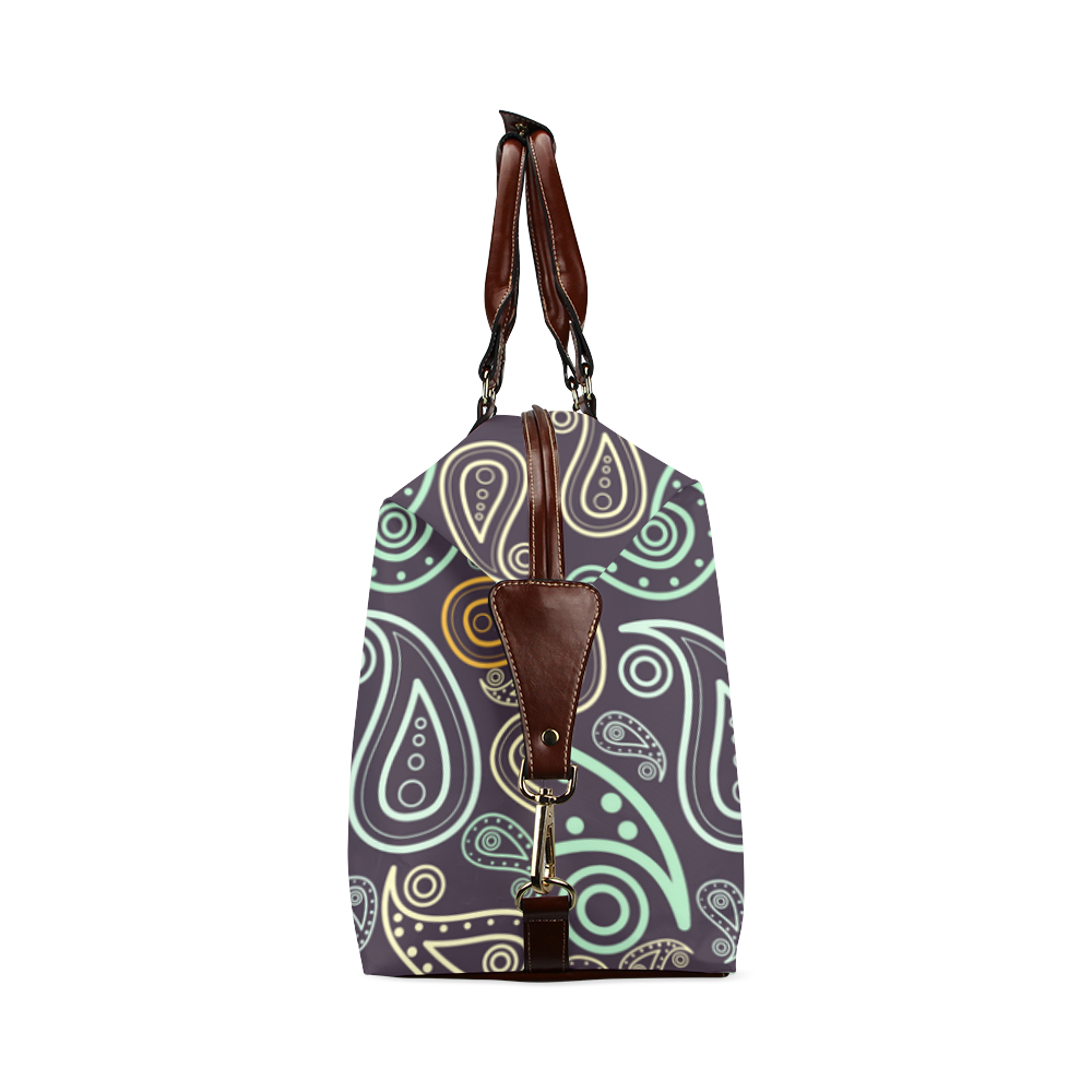 colorful paisley Classic Travel Bag (Model 1643) Remake