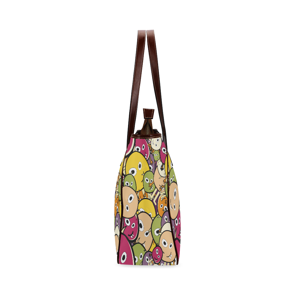 monster colorful doodle Classic Tote Bag (Model 1644)