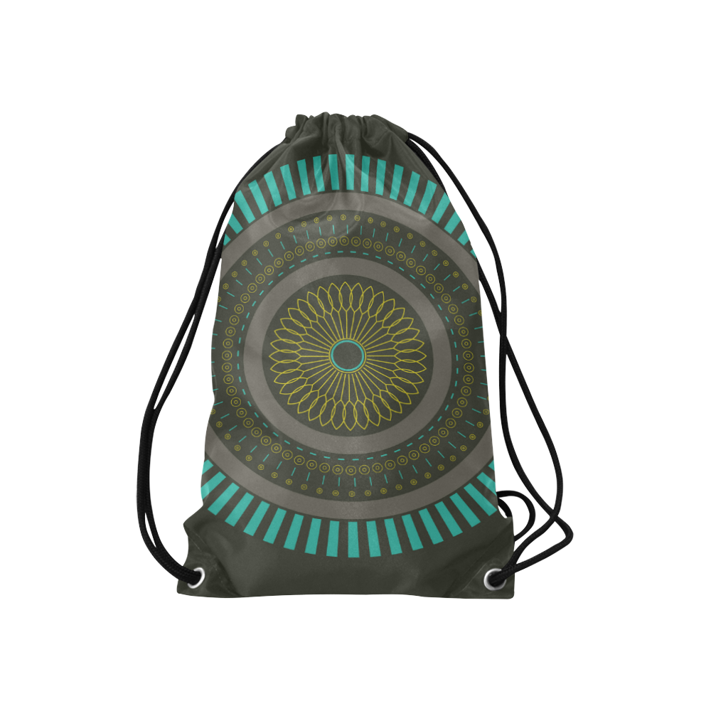 circle zen mandalas Small Drawstring Bag Model 1604 (Twin Sides) 11"(W) * 17.7"(H)
