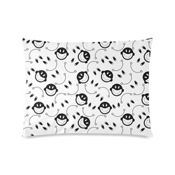 black and white funny monkeys Custom Zippered Pillow Case 20"x26"(Twin Sides)