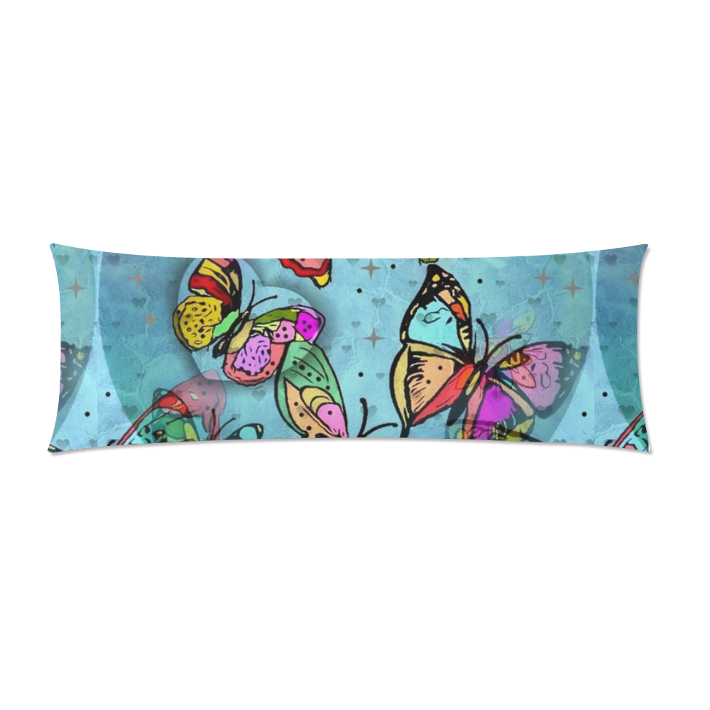A Butterflyby Nico Bielow Custom Zippered Pillow Case 21"x60"(Two Sides)