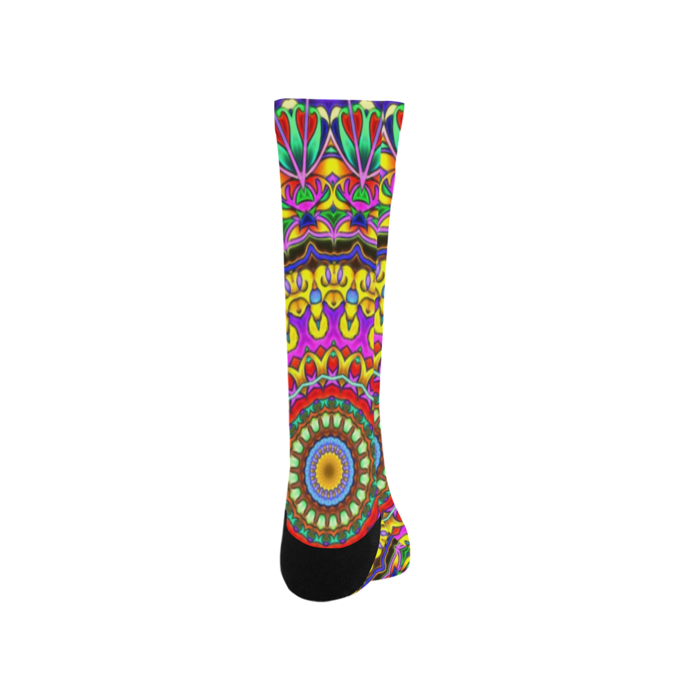 Oriental Watercolor Mandala multicolored h Trouser Socks