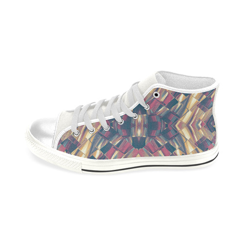 Dark Blurry - Sustainably Made Men’s high top canvas shoes