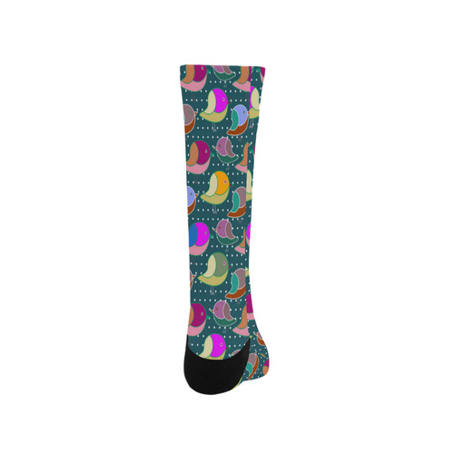 Simply Geometric Cute Birds Pattern Colored Trouser Socks