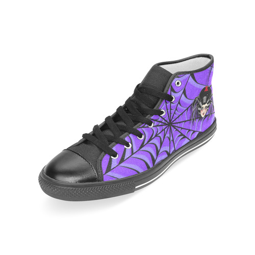 Widow Maker Purple High Tops Women's Classic High Top Canvas Shoes (Model 017)