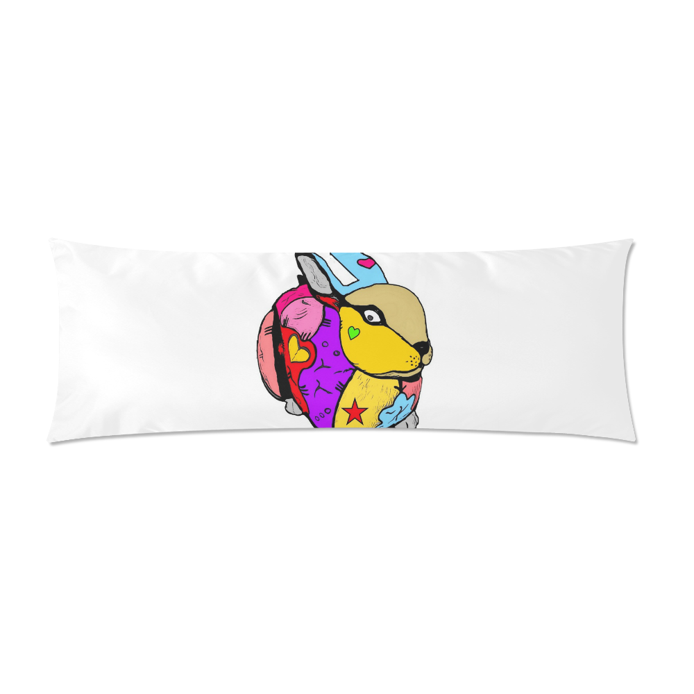 A Rabbit by Nico Bielow Custom Zippered Pillow Case 21"x60"(Two Sides)