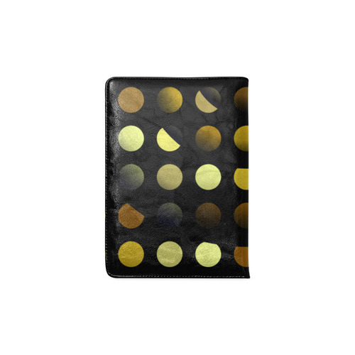 Golden moons dark circles Big Dots Version Custom NoteBook A5