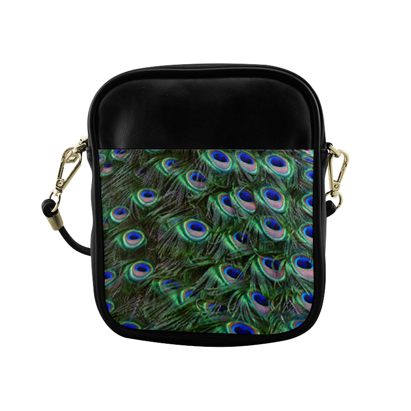Peacock Feathers Sling Bag (Model 1627)