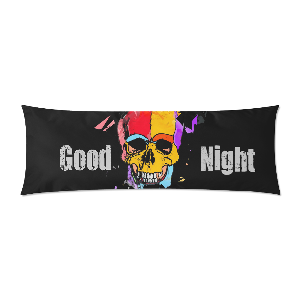 Skull by Popart Lover Custom Zippered Pillow Case 21"x60"(Two Sides)