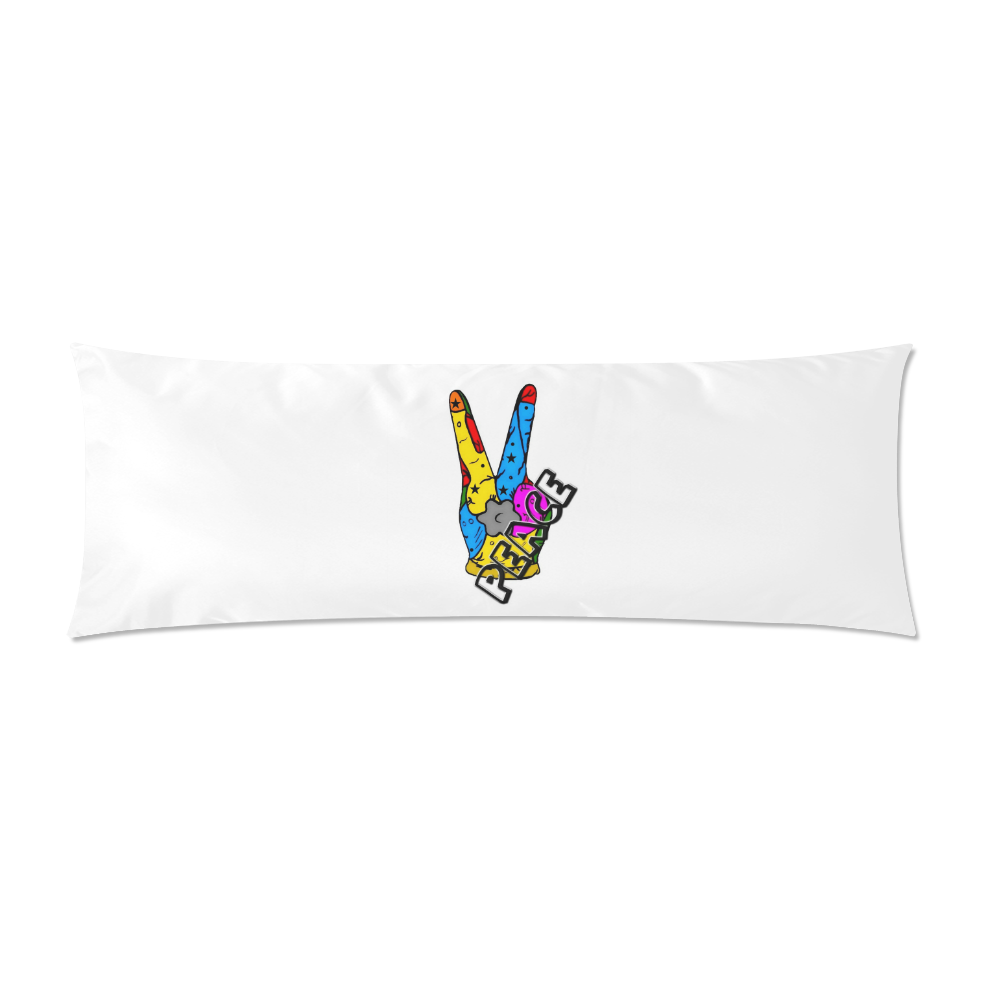 Peace by Nico Bielow Custom Zippered Pillow Case 21"x60"(Two Sides)