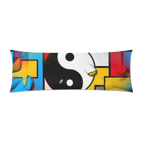ying and yang by Nico Bielow Custom Zippered Pillow Case 21"x60"(Two Sides)