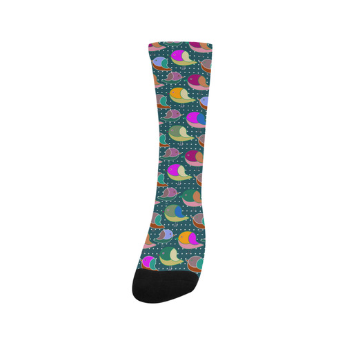 Simply Geometric Cute Birds Pattern Colored Trouser Socks