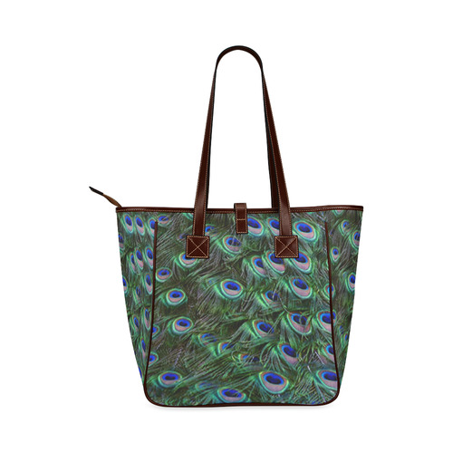Peacock Feathers Classic Tote Bag (Model 1644)