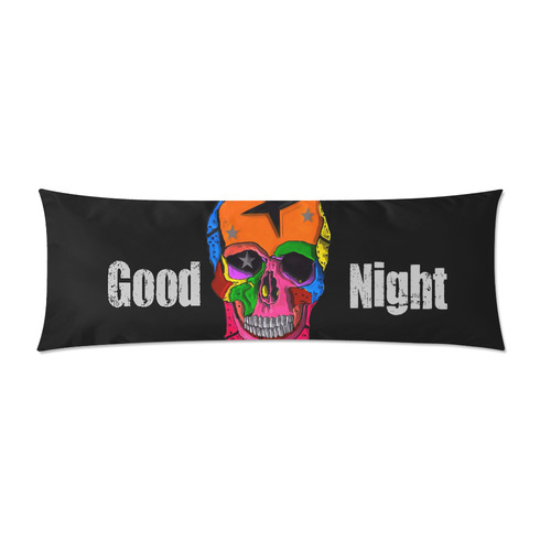 3 D Skull by Popart Lover Custom Zippered Pillow Case 21"x60"(Two Sides)