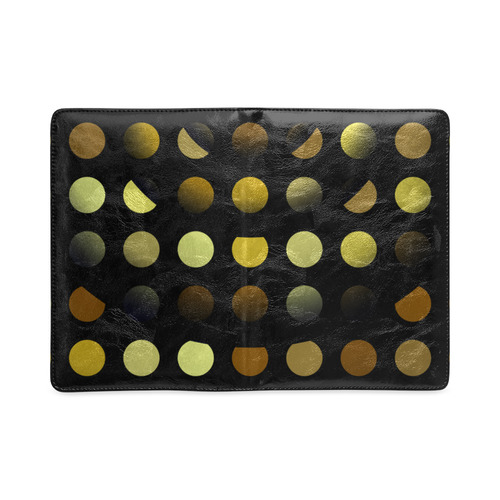 Golden moons dark circles Big Dots Version Custom NoteBook A5