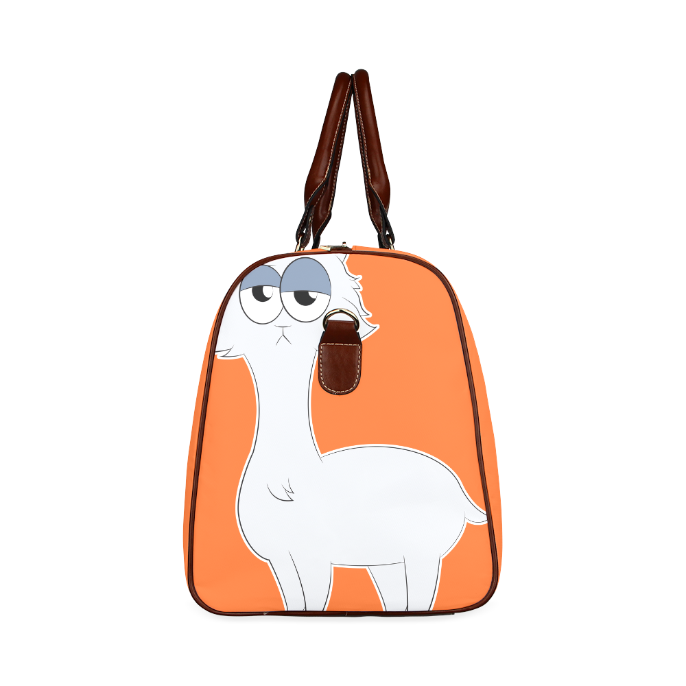 Grumpy Persian Cat Llama Waterproof Travel Bag/Small (Model 1639)