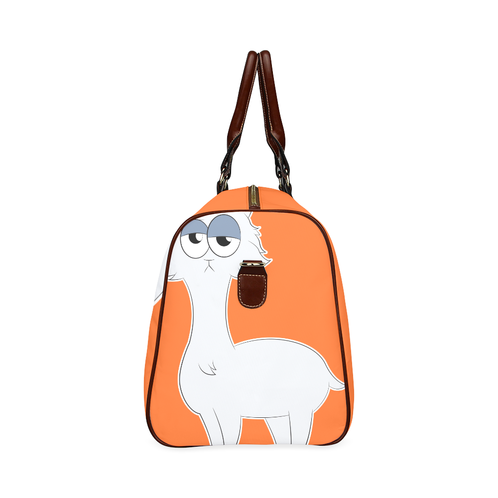 Grumpy Persian Cat Llama Waterproof Travel Bag/Small (Model 1639)