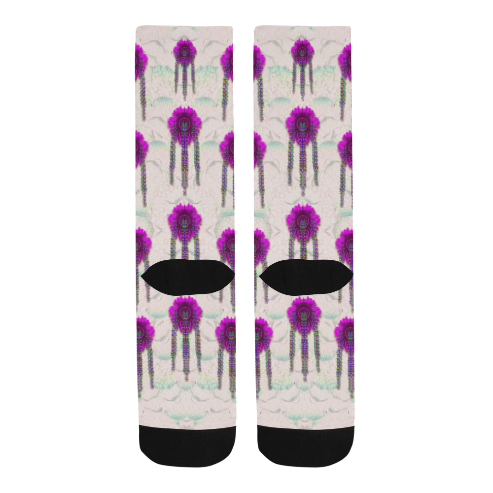 Ice Flower Pop Art Trouser Socks