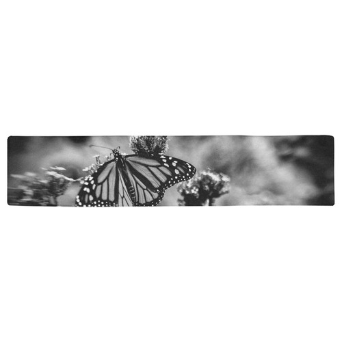 Monarch - Black and White Table Runner 16x72 inch