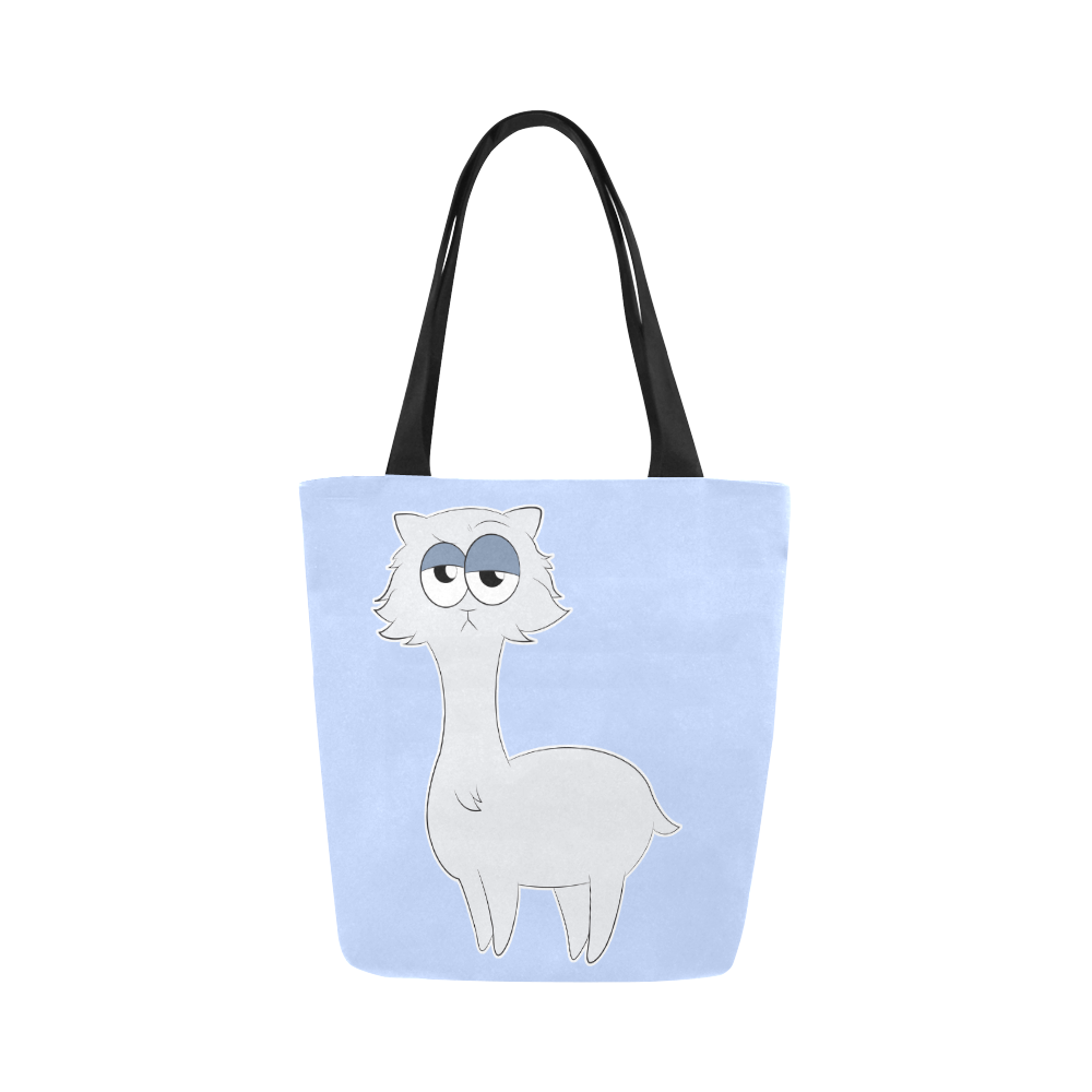 Grumpy Persian Cat Llama Canvas Tote Bag (Model 1657)