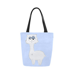 Grumpy Persian Cat Llama Canvas Tote Bag (Model 1657)