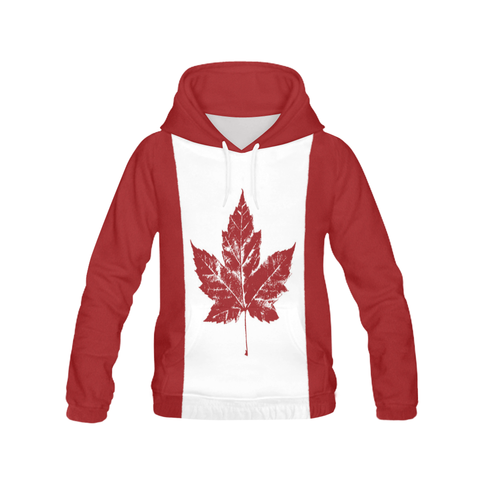 Cool Canada Hoodies Retro Canada Souvenirs All Over Print Hoodie for Women (USA Size) (Model H13)