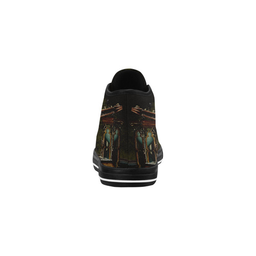 Funny Skull and Book Vancouver H Men's Canvas Shoes (1013-1)