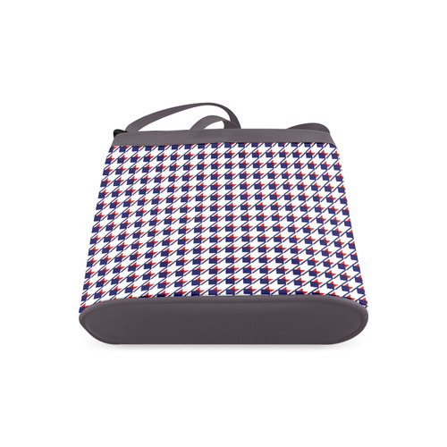 Red White Blue Houndstooth Crossbody Bags (Model 1613)