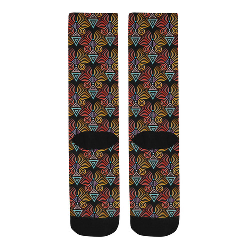 Lovely Geometric LOVE Hearts Pattern Trouser Socks