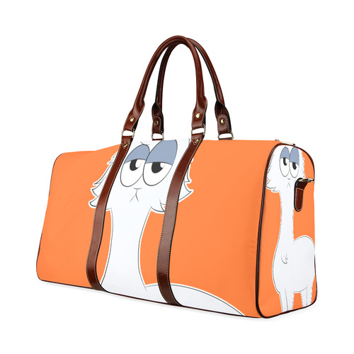 Grumpy Persian Cat Llama Waterproof Travel Bag/Small (Model 1639)