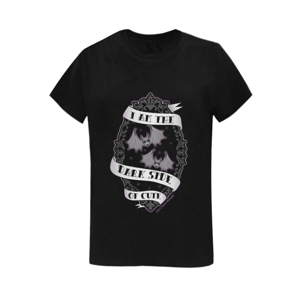 Dark Side of Cute T shirt Women's T-Shirt in USA Size (Two Sides Printing)