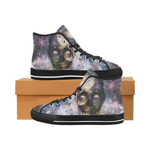 Psychedelic Skull and Galaxy Vancouver H Men's Canvas Shoes/Large (1013-1)