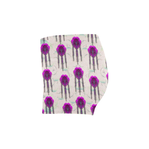 Ice Flower Pop Art Briseis Skinny Shorts (Model L04)