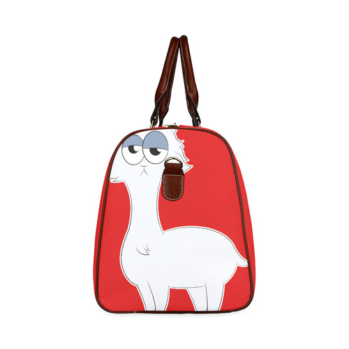 Grumpy Persian Cat Llama Waterproof Travel Bag/Small (Model 1639)