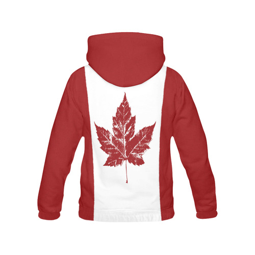Cool Canada Hoodies Retro Canada Souvenirs All Over Print Hoodie for Women (USA Size) (Model H13)