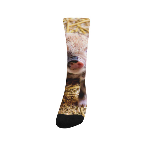 Photography - LITTLE CUTE SPOTTED PIGLET Trouser Socks