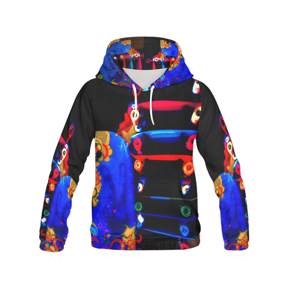 Skatein On!! All Over Print Hoodie for Men (USA Size) (Model H13)