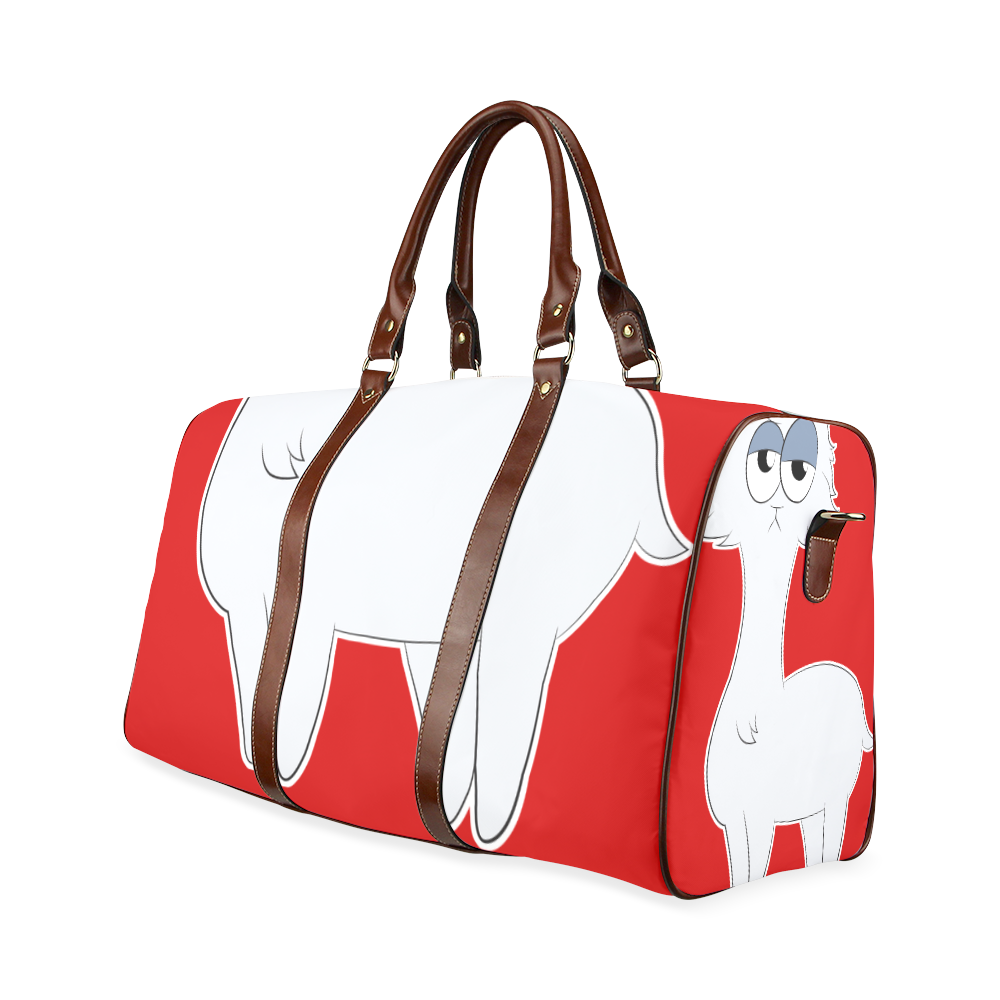 Grumpy Persian Cat Llama Waterproof Travel Bag/Small (Model 1639)