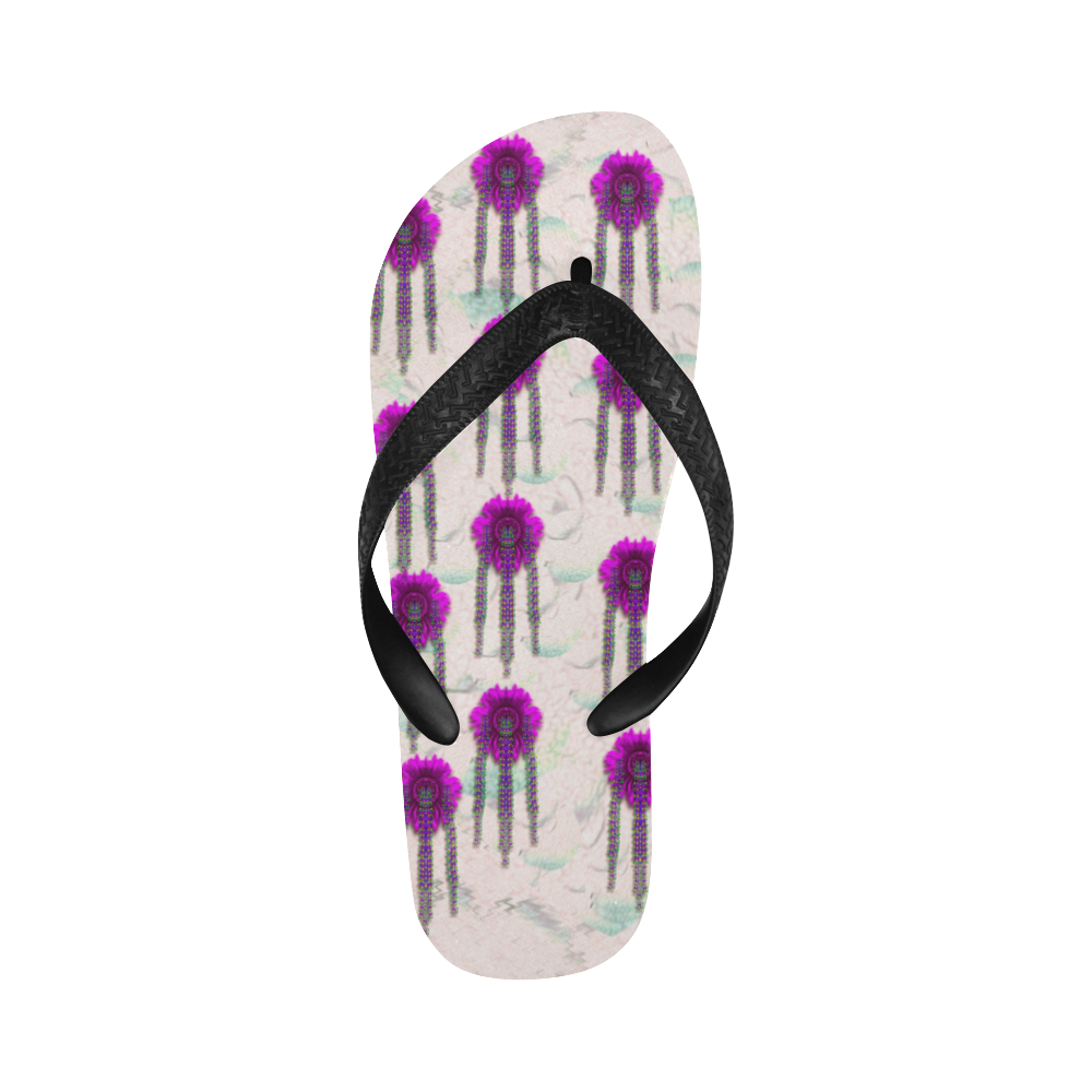 Ice Flower Pop Art Flip Flops for Men/Women (Model 040)