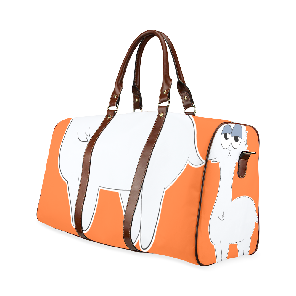 Grumpy Persian Cat Llama Waterproof Travel Bag/Small (Model 1639)