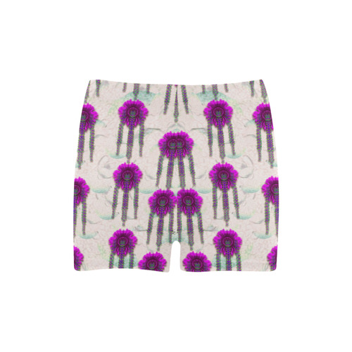 Ice Flower Pop Art Briseis Skinny Shorts (Model L04)