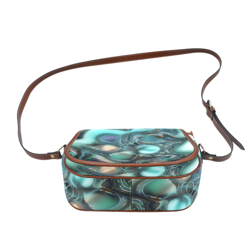 Atlantis pearls-Annabellerockz-sadlle bag Saddle Bag/Small (Model 1649) Full Customization