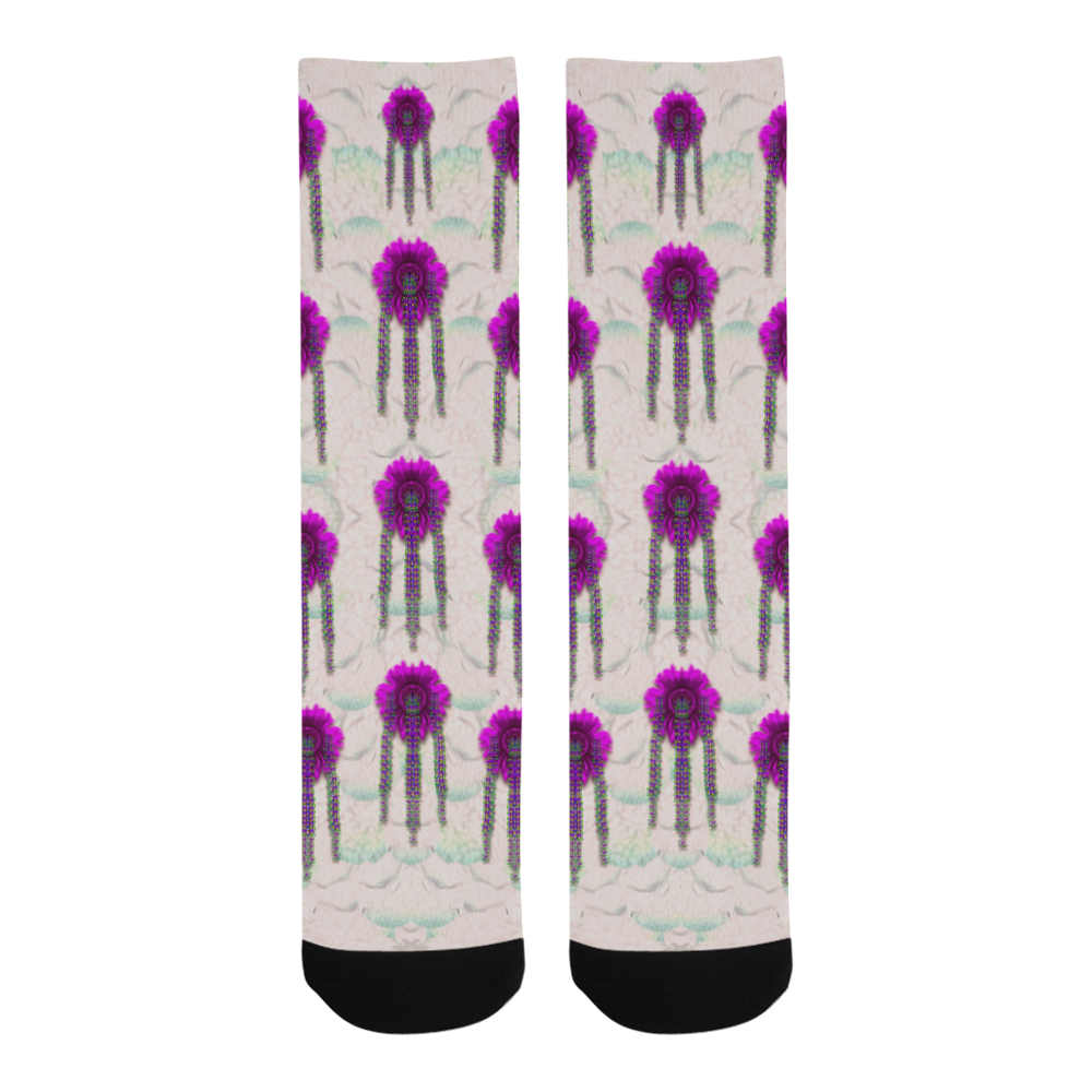 Ice Flower Pop Art Trouser Socks