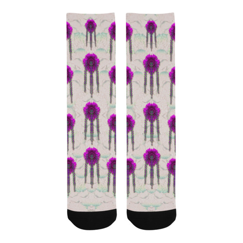 Ice Flower Pop Art Trouser Socks