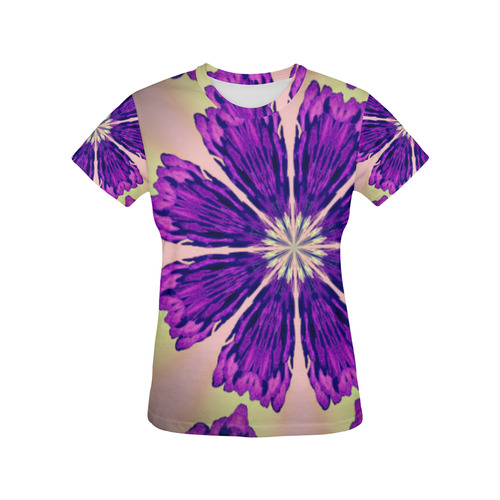 PASTEL POND All Over Print T-Shirt for Women (USA Size) (Model T40)