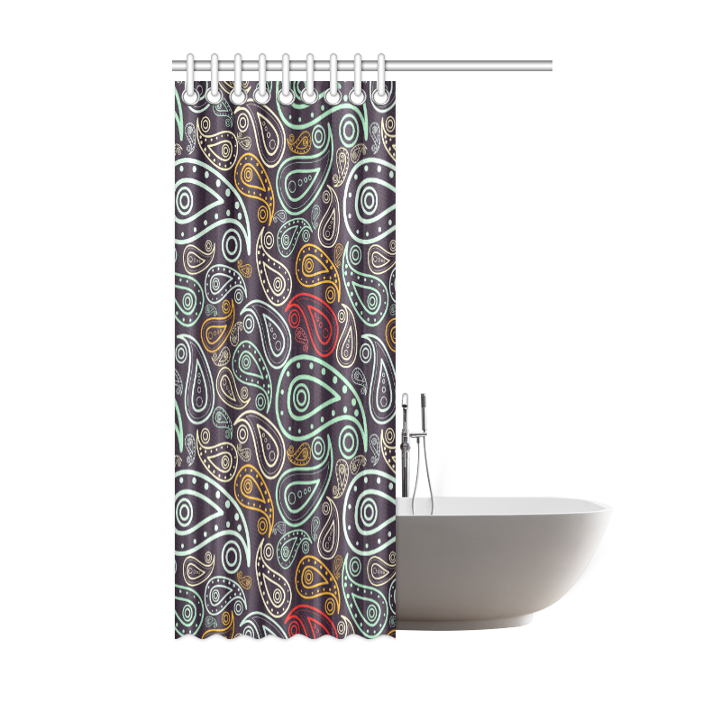 colorful paisley Shower Curtain 48"x72"