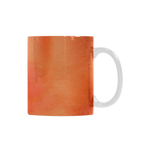 orange yellow watercolor White Mug(11OZ)