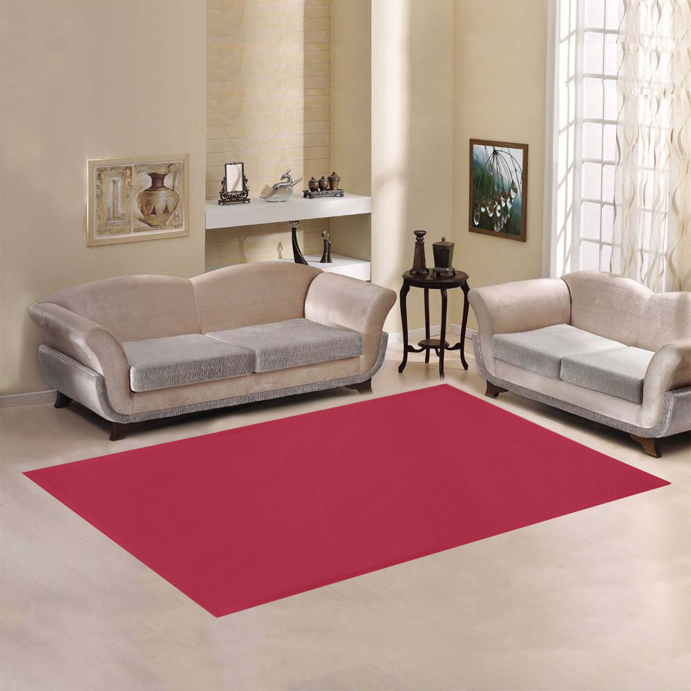 Lipstick Red Area Rug7'x5'