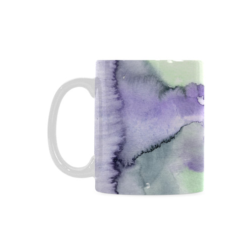 green purple watercolor White Mug(11OZ)