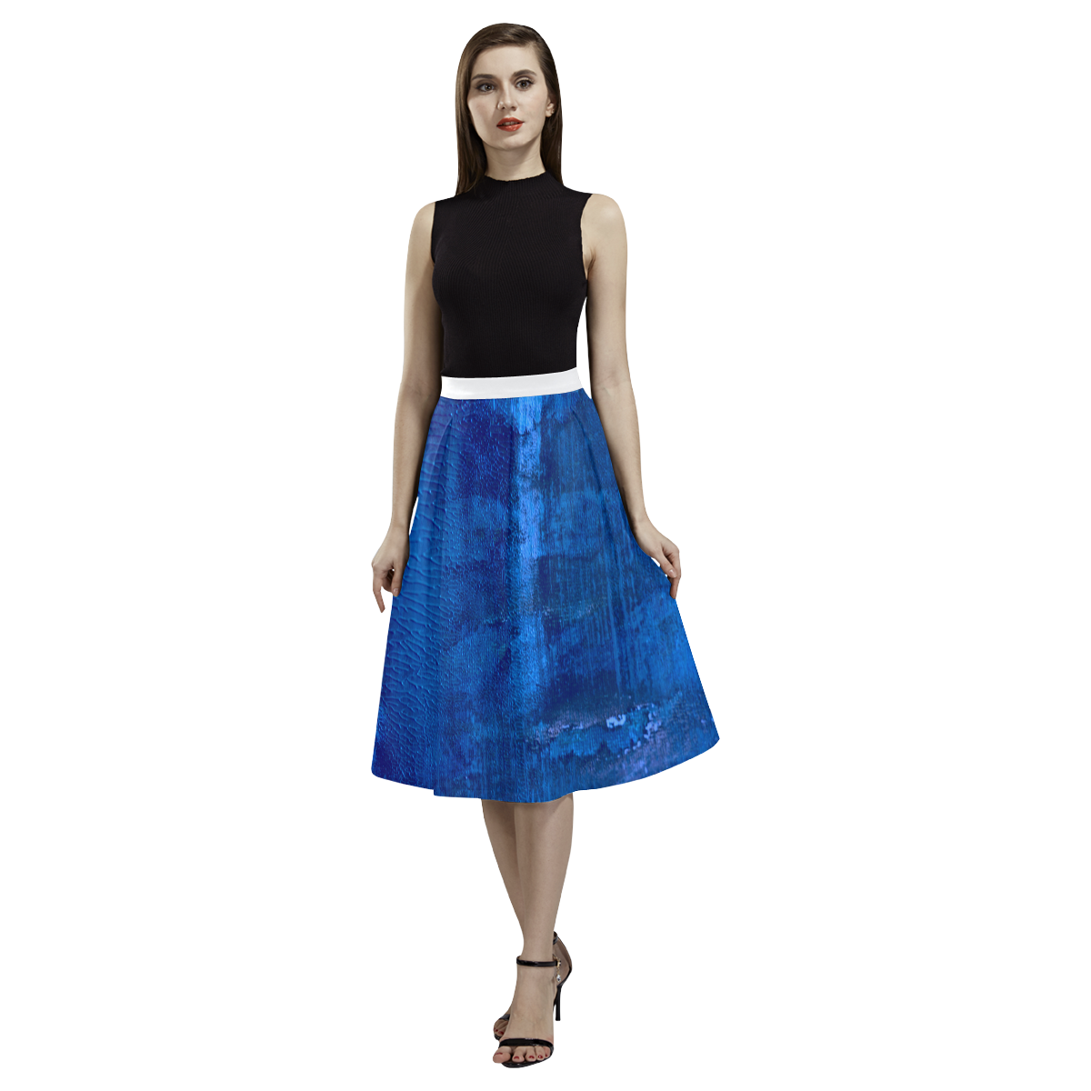 Blue Sky original designers Long skirt Aoede Crepe Skirt (Model D16)